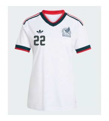 Mexico Hirving Lozano #22 Udebanetrøje Dame VM 2026 Kortærmet